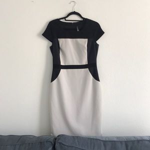 Professional work dress with flattering lines